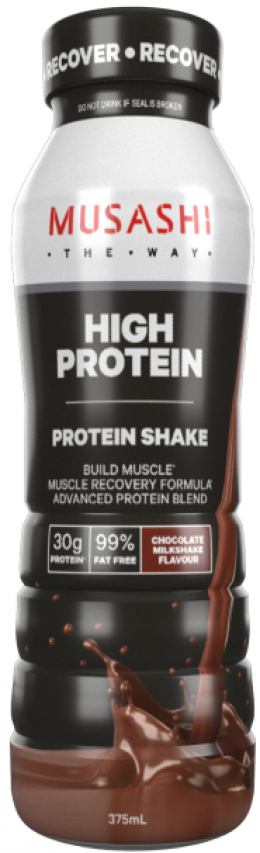 Musashi High Protein Shake Choc Large