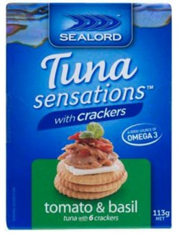 Sealord Snakits With Crackers Tuna Tomato Basil